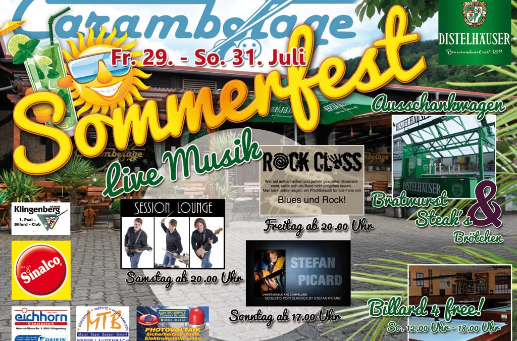 Sommerfest 29.07. bis 31.07.2016