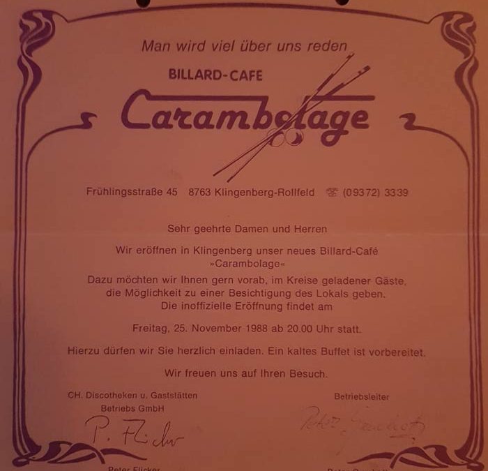 30 Jahre Carambolage