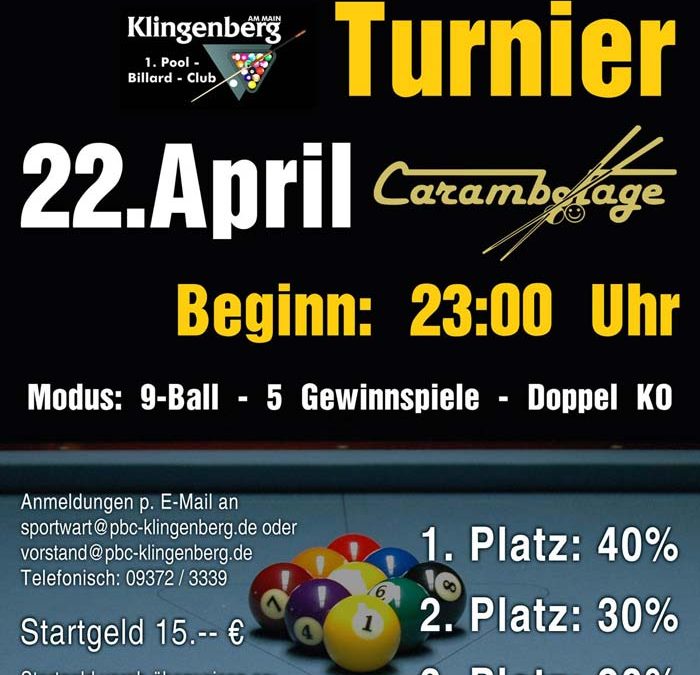 1. PBC Klingenberg e.V. Mitternachtsturnier